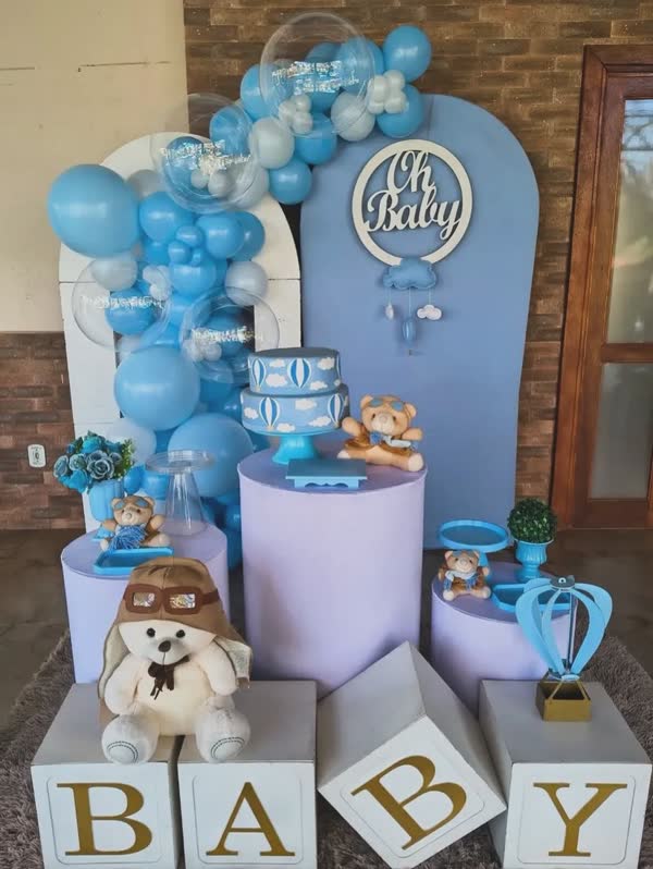 Decoração de chá de bebê